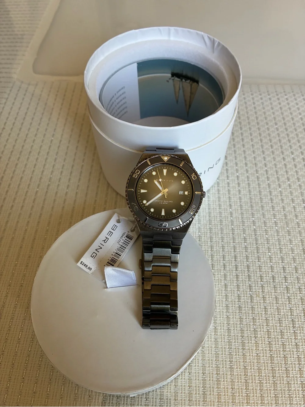 Bering Men's Ceramic Bracelet Watch in Gunmetal Gray